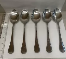 Lot Of 5 Cuisinart MANSFIELD 18/10 Stainless Steel Serving Spoons