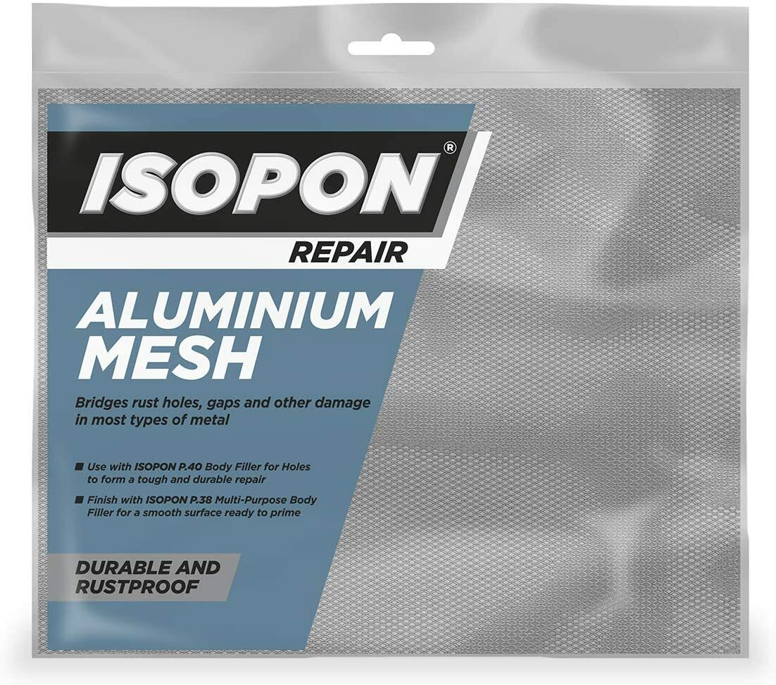 Car Body Aluminium Mesh Repair Isopon Body Filler Wire Mesh 255mm x 200mm