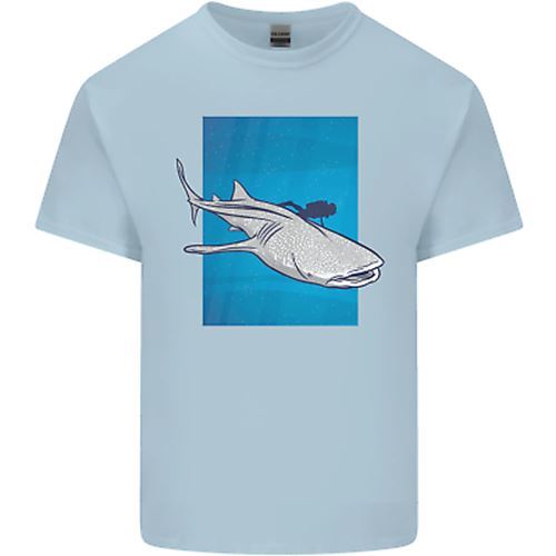 Ein Walhai Und Taucher Herren Baumwoll T-Shirt Tee Top - Picture 11 of 24