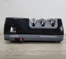 EdgeCraft Sportsman Three Stage Diamond Hone Knife Sharpener 12 - Black