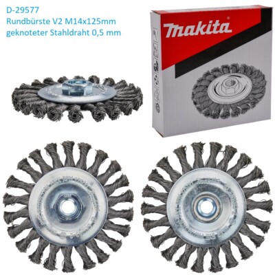 Spazzola A Tazza In Acciaio Ondulato Makita – Diametro 125 Mm, Attacco M14, Per Pulizia E Sgrassatura Metalli