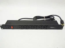 19" Rackmount 6 Outlet 120V 15A Power Distribution Unit PDU Strip Panel Qty Lot