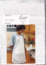 White Lace Hostess Apron with Hearts by Leart NEW
