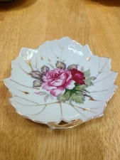 Hand Decorated Trinket Dish    Japan