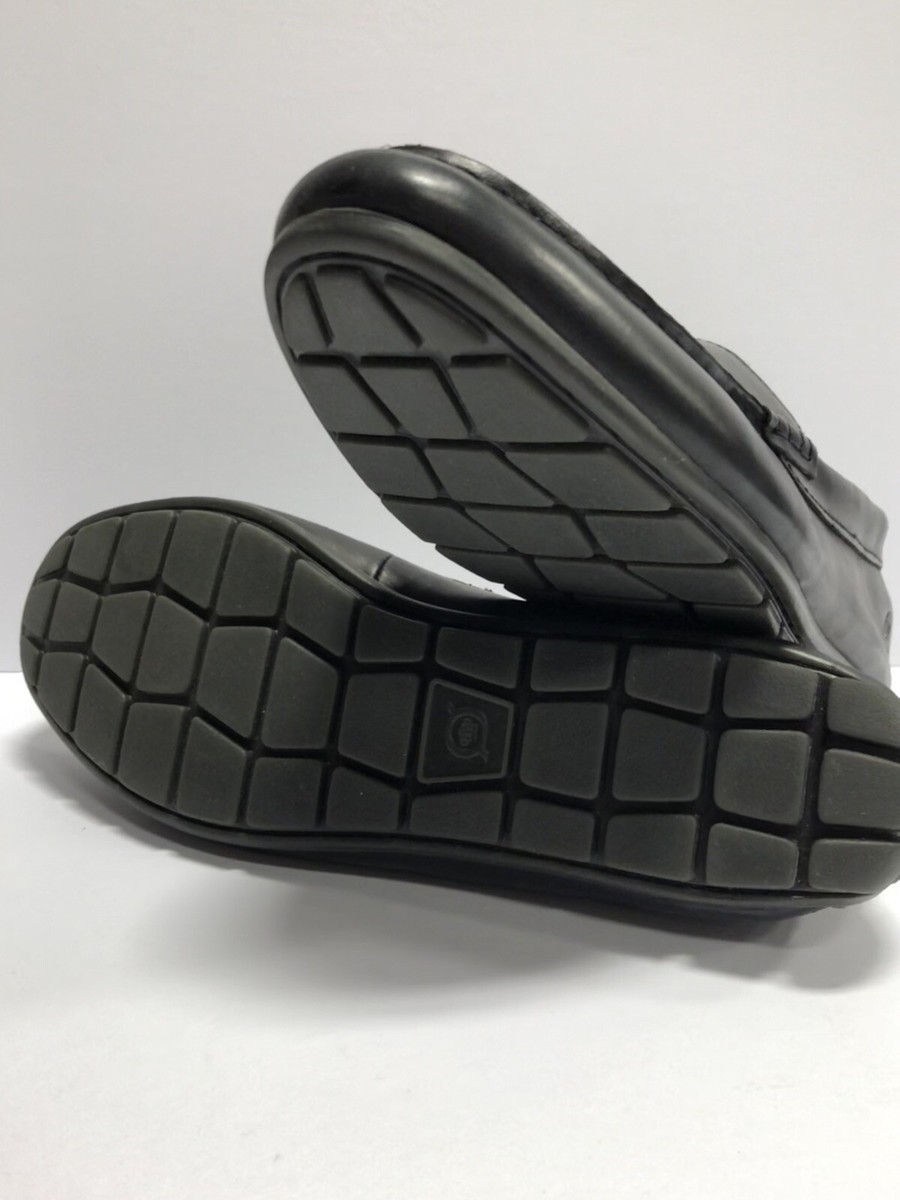 Born Allan Mens Black Leather Slip On Loafer Size 10 M | eBay display picture 2
