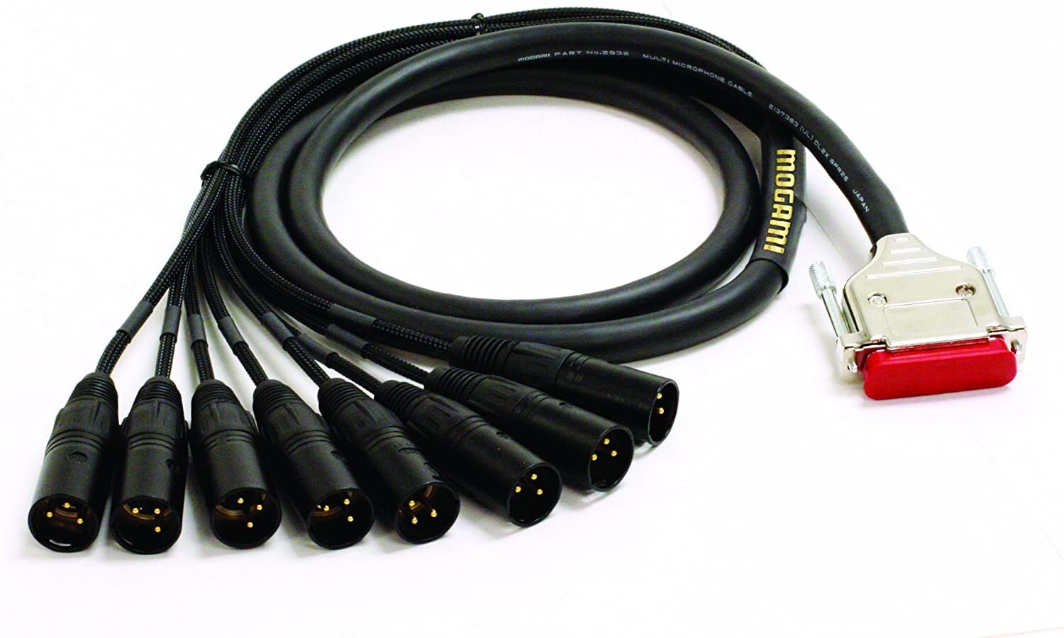 8-канальный аналоговый интерфейсный кабель Mogami Gold DB25-XLRM-10 - 10