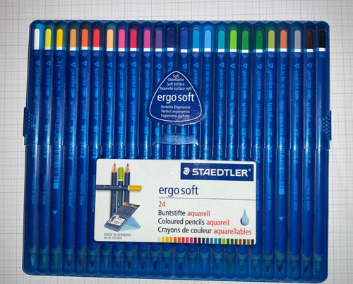 Staedtler Ergo Soft 24 Dreieckige Farbstifte Neu