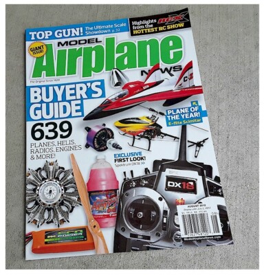 Back Issue Uncirculated RC Model Airplane News Magazine Aug 2012 Buyer's Guide