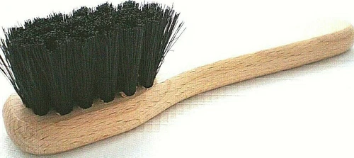 Holzbürste Auftragbürste für Schuhcreme dunkle Borsten Schuhbürste