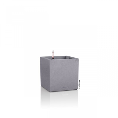LECHUZA CANTO Stone 30 low Komplettset steingrau