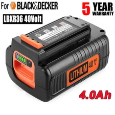 4Pack Battery for Black and Decker 40V 4.0Ah Max Lithium LBX2040 LBXR36 LSW36