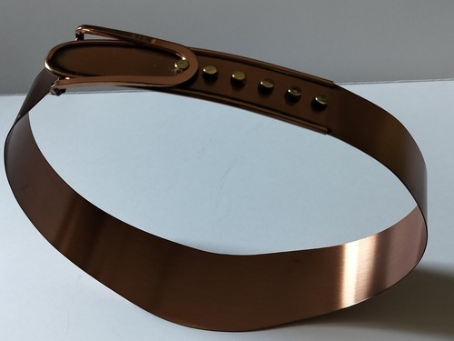 Rare 1950s MCM Renoir Copper Contour BELT 27 inch from prominent estate - Picture 4 of 7
