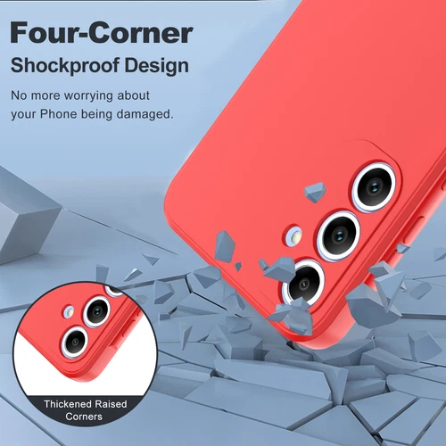 For Samsung Galaxy A05 A15 A25 A55 5G Silicone TPU Soft Phone Case Tempered film - Picture 46 of 47