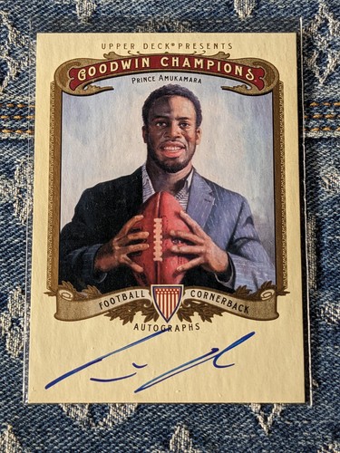 2012 Upper Deck Goodwin Champions Prince Amukamara on card auto