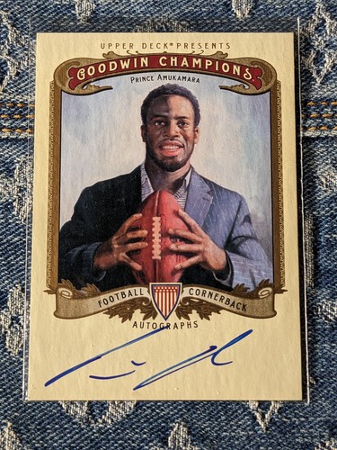 2012 Upper Deck Goodwin Champions Prince Amukamara on card auto - Picture 1 of 6