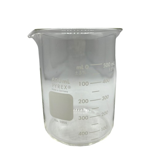 Pyrex Nº 1000 Tamaños 1000ml, 600ml, 250ml, 100ml Vasos de Vidrio Alemania Juego de 4 - Imagen 7 de 15