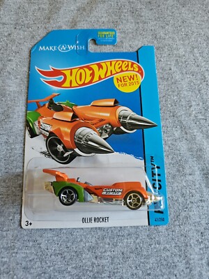 2015 Hot Wheels OLLIE ROCKET Orange 41/250 GREAT CARD Space Team