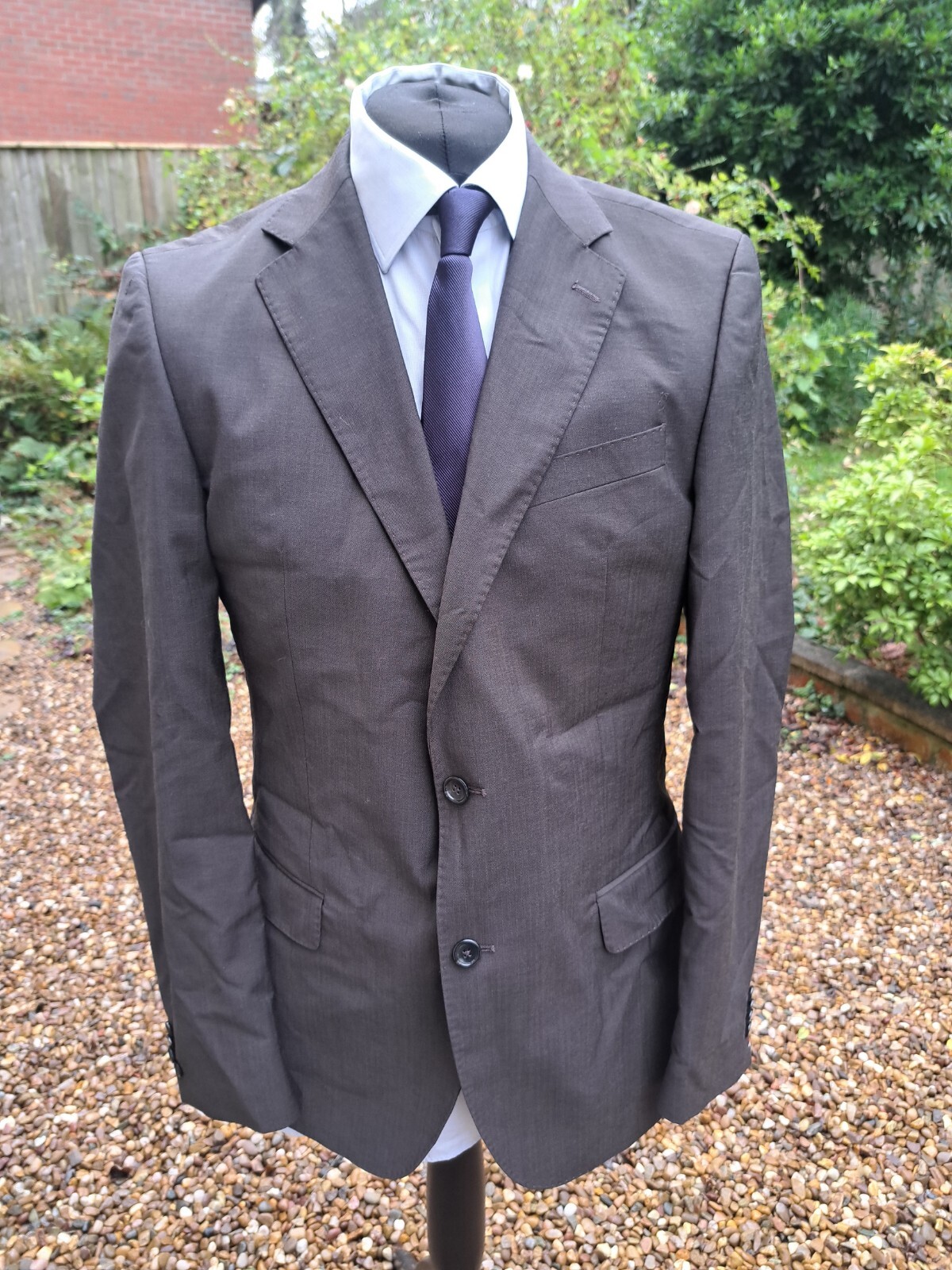 FILA Giacca blazer Tommy Hilfiger grigia UK 42 lunga lana Hopsack Savile Row Londra