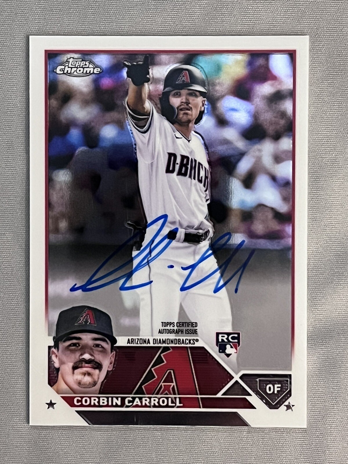 Corbin Carroll 2023 Topps Chrome #RA-CCA Rookie Autographs Price