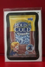 2013 WACKY PACKAGES ANS 10 RARE CLOTH STICKER CARD #19 ROLD COLD PRETZELS