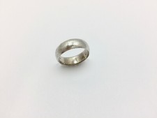 6.7mm Wide Smooth Plain Wedding Band Ring Size 8 Sterling Silver Simple FMGE 925