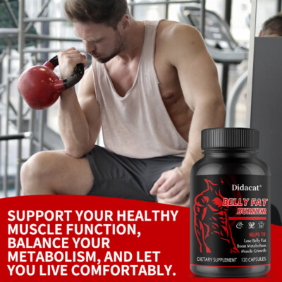 Belly Fat Burner Support Muscle Gain Growth for Men Lose Belly Fat Weight Loss