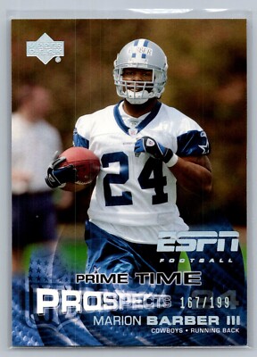 /199 2005 Upper Deck ESPN Football #158 Marion Barber (RC) - NM-MT *TEXCARDS*