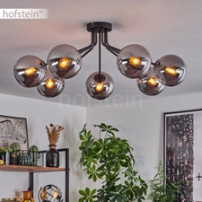 Wohn Schlaf Zimmer Raum Beleuchtung modern Rauchglas Flur Leuchte Decken Lampen