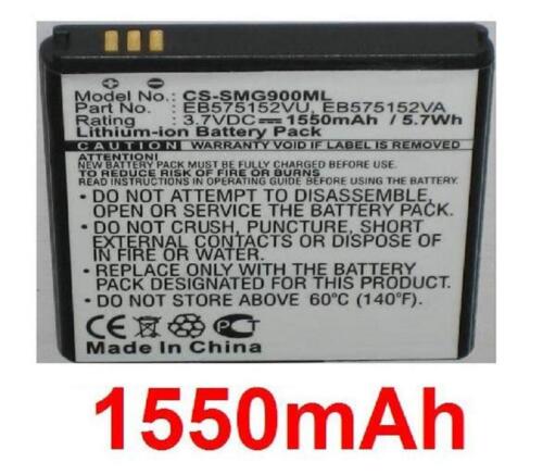 Batterie 1550mAh type EB575152VA Pour Samsung Galaxy S Plus, GT-I9001 - Afbeelding 1 van 1