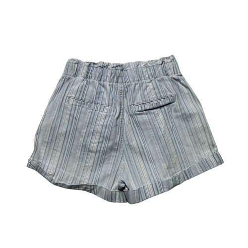 American Eagle High Rise Shorts Womens Size 6 Stretch White Striped - Picture 2 of 8