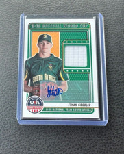 2023 Panini Stars & Stripes Ethan Grobler Rookie Jersey Auto 25/72