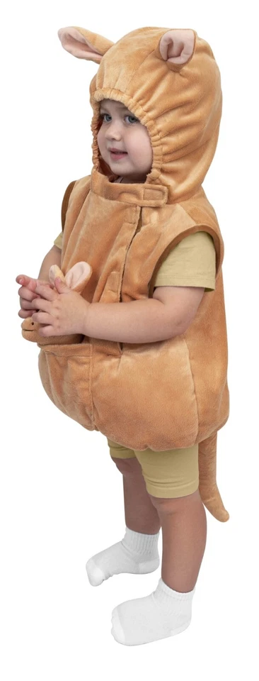 Disfraz de Canguro América para Bebés - Mameluco Canguro Animal Infantil Foto 2 de 4