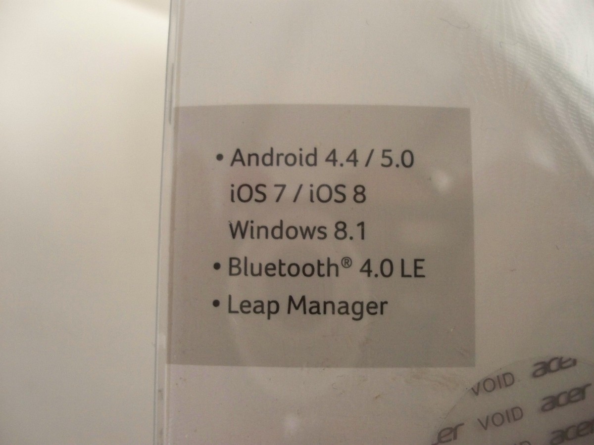 Acer, LIQUID LEAP ACTIVE, Wireless Activity Wristband, BLACK p/n