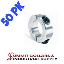 5/8” ID Aluminum Double Split (QTY 50) Shaft Collar - CA2-62