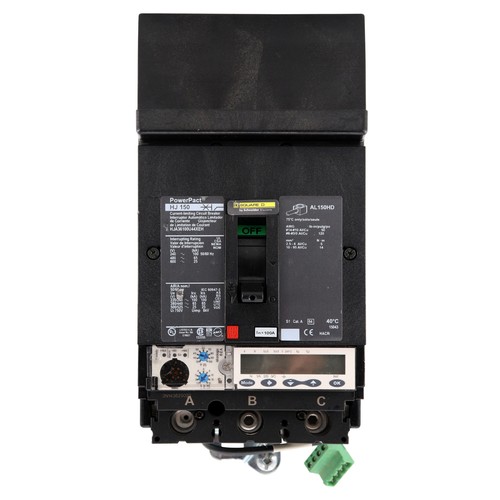 SQUARE D HJA36100U44XEH POWERPACT CIRCUIT BREAKER, HJ150, 3POLE, 100A