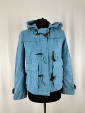 Womens Polo Jeans Co. Ralph Lauren Blue Wool Duffle Parka Coat L 40-42 In