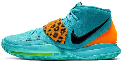Nike Kyrie 6 Oracle Aqua Black Opti Yellow Basketball Shoes Men's