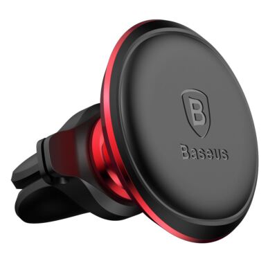 Baseus 360° Magnetic Smart Phone Holder Car Mount (Air Outlet Version), Red