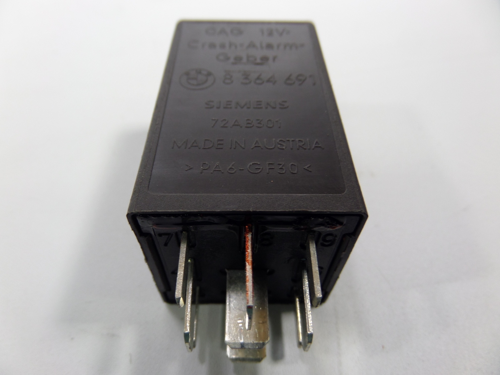 98 BMW Z3 Roadster E36 Crash Alarm Relay Electrical Fuse 8364691  