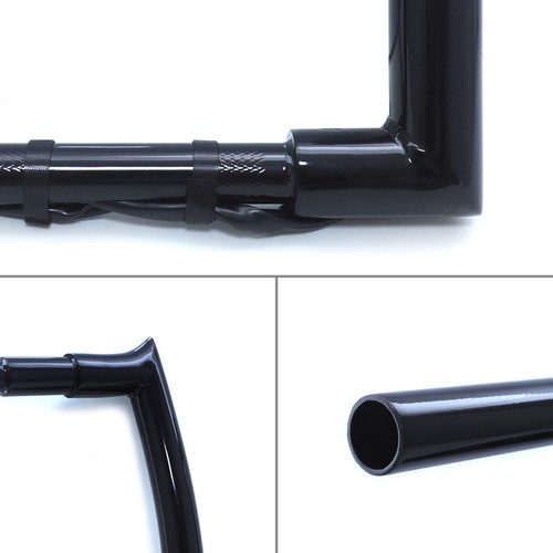 Black 14" Prewired 1.5" 32mm Handlebar 16-23 Road King FLHR FLHRC (Spike Corner) - Picture 2 of 8