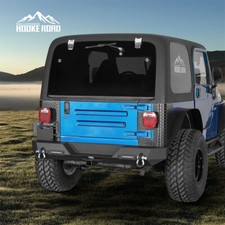 Back Rear Bumper Reinforcement Wlight Hitch Receiver For 97-06 Jeep Wrangler Tj