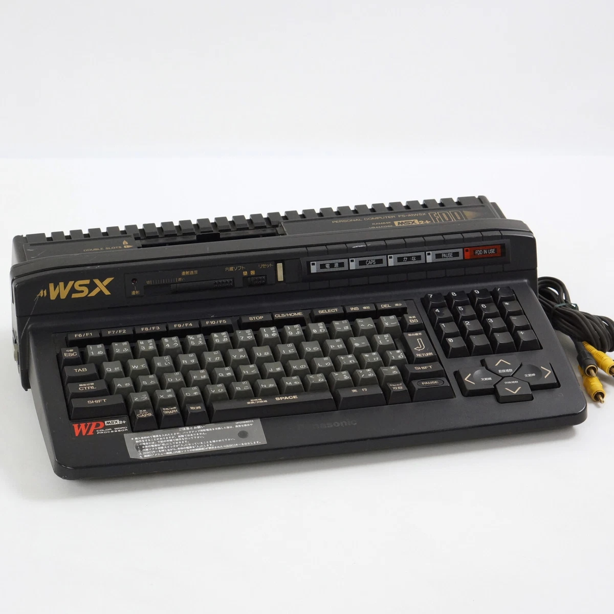 MSX2+ Panasonic Personal Computer FS-A1WSX Tested -New rubber belt- 9KNMA08205