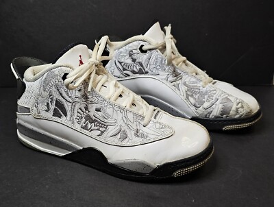 Nike Jordan Dub Zero PS White Cement Gray Kids Shoes Size 3Y Sneakers 311071-105