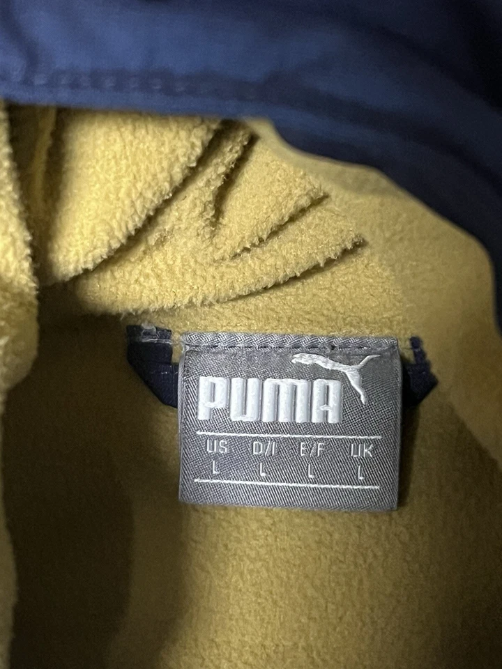 Puma Arsenal FC Football Managers Jacket Long Line Tan Padded Bench Coat Men’s L - Image 2 of 2