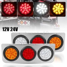 2x Led Combination Trailer Tail Lights Stoptail Indicatorreverse Semi Truck