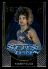 2023-24 Panini Select #22 Anthony Black Rookie Neon Icon Orlando Magic