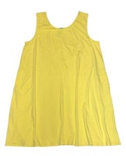 FRESH PRODUCE 1X Daffodil YELLOW Jersey Cotton POCKETS Tank SUN Dress 66 NWT 1X