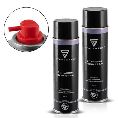 STAHLWERK 2 x Schweiß Trennspray, multifunktionales Sicherheits-Spray 400 ml