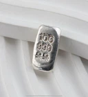 10 Gram .999 Fine Silver Bar Hand Poured Skull And Crossbone - 1029B