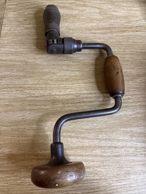 Vintage Victor  965  8  Hand Drill Brace Ratcheting  Ready Working Wood Tools